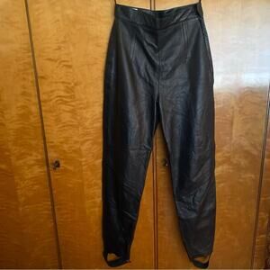 Vintage 80s Erez Black Leather Pants - Says Sz 10, but see measurements below